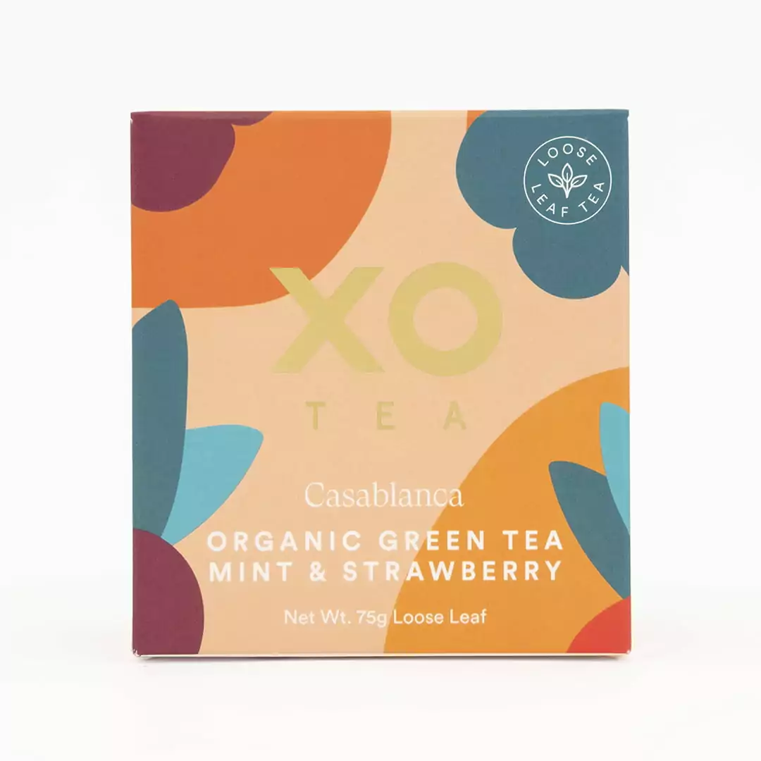 Green Tea, Mint & Strawberry Certified Organic (Casablanca) - Image 2